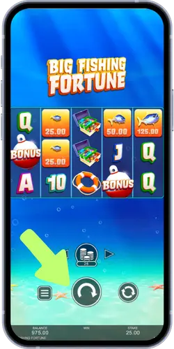 Big Fishing Fortune slot game launch screen