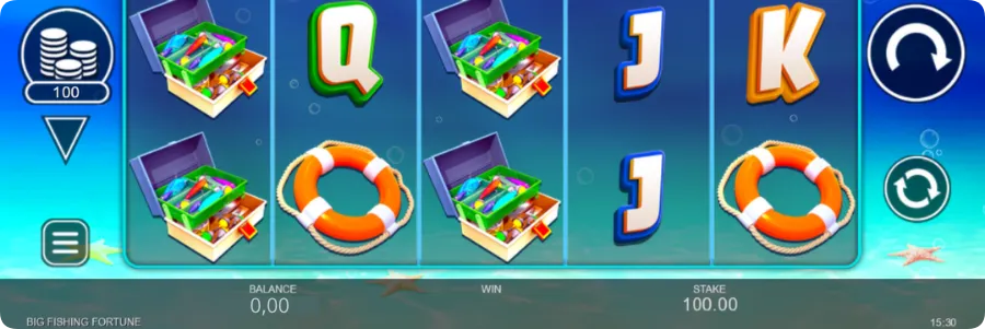 Big Fishing Fortune demo balance reset — balance at 0.00